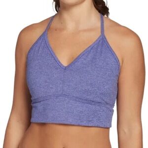 Calia essential cozy sports bra women’s large purple EUC pads